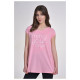 Target Γυναικεία κοντομάνικη μπλούζα Long T-Shirt "A" Line Single Jersey "Mind"